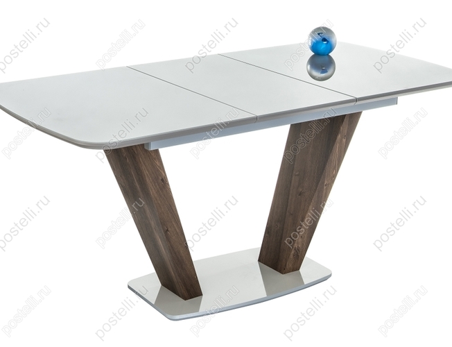 Стол на тумбе Петир орех кантри/серый (Арт 462089)