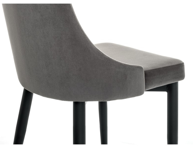 Стул на металлокаркасе Kora dark gray/black (Арт.15098)