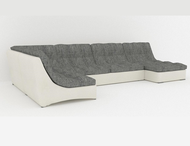 Диван модульный Монреаль 2 Cometa white /Саванна грей