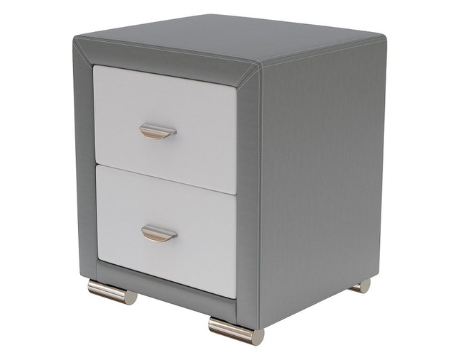 Тумба Orma Soft 2 серый-белый