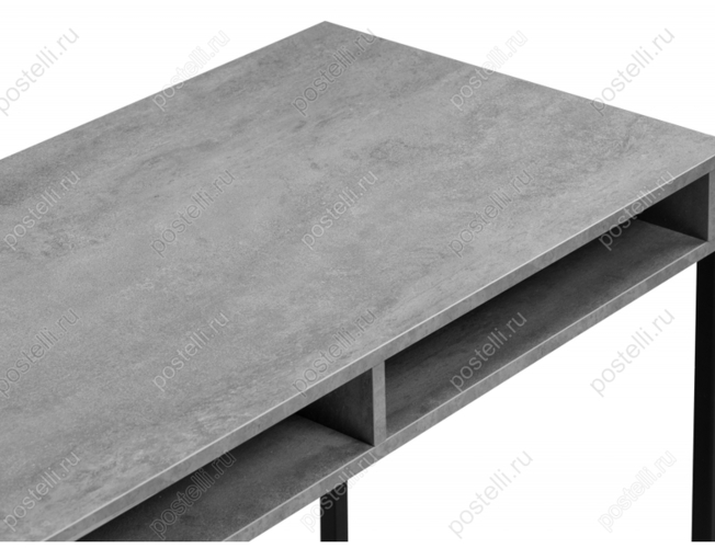Письменный стол Леон Лофт бетон/матовый черный (Арт. 489682)