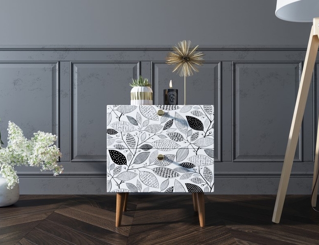 Тумбочка Berber с двумя ящиками 9 принт (Арт BB03/Print_09)