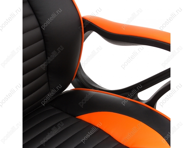 Игровое кресло Leon черное/оранжевое (Арт. 1876)