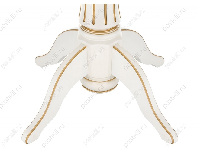 Стол Павия молочный с золотой патиной (Арт. 308810)