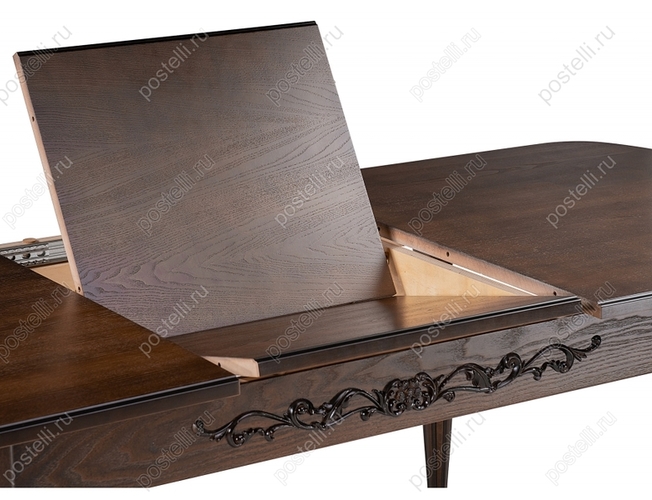 Стол Бевье орех темный/орех (Арт 483899)