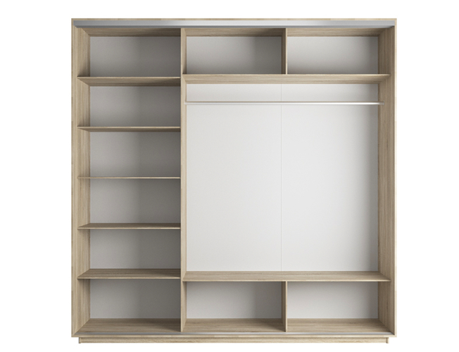 Шкаф-купе Экспресс 3-х дверный (Фото №1004 Джунгли темные), Сонома