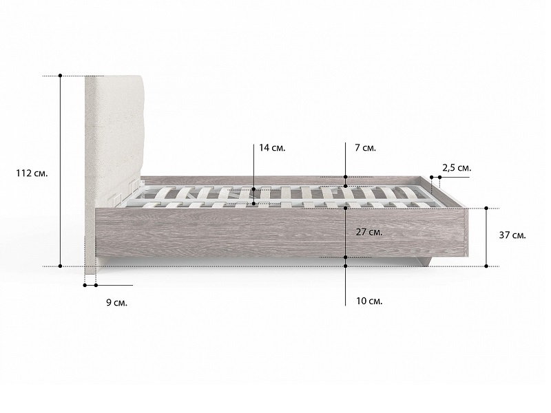 Кровать Vena Сонум размеры